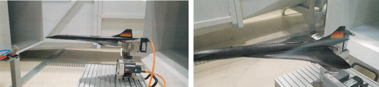 Concorde im Windkanal