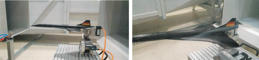 Concorde im Windkanal