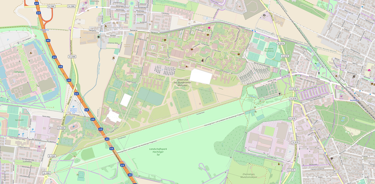 Karte UniBw München OpenStreetMap