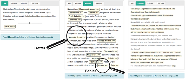 TextBroom bei der Arbeit Funktionsweise des Tools TextBroom