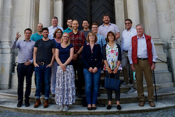 unser Team im Seminarraum des Kloster Weltenburg