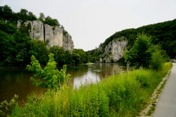 Landschaftsbild des Donaudurchbruchs nahe Kloster Weltenburg