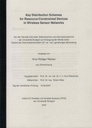 Download der Dissertation "Key distribution schemes for resource-constrained devices in wireless sensor networks"