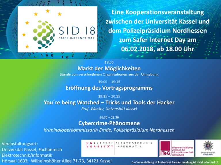 Safer Internet Day 2018 Prof. Wacker auf dem Safer Internet Day