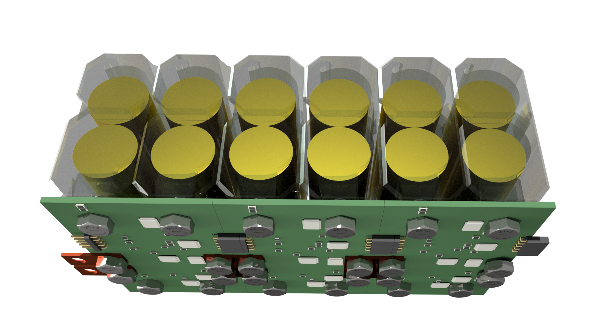 6 Batterieumrichtermodule mit 18650 Zellen und dazugehöriger Leistungselektronik
