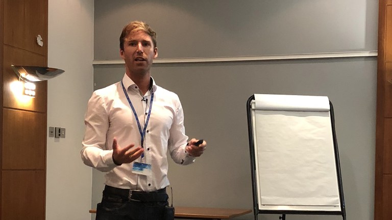 Fabian Schmitt presents Best Paper at NATO Symposium