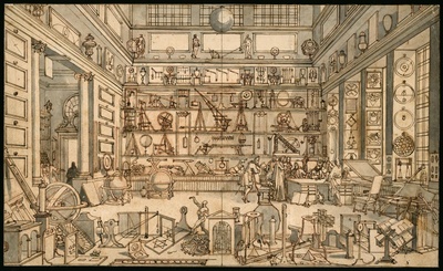 Sebastian Le Clerc (der Ältere), Zeichen von “Le Cabinet de M. Le Clerc”, ca. 1700, Science Museum Group Collection Sebastian Le Clerc (der Ältere), Zeichen von “Le Cabinet de M. Le Clerc”, ca. 1700, Science Museum Group Collection