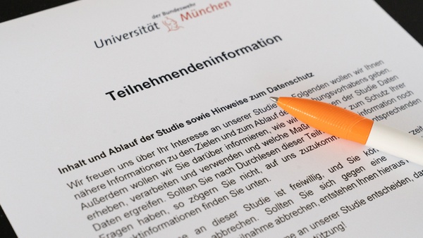Abbildung einer Teilnehmendeninformation