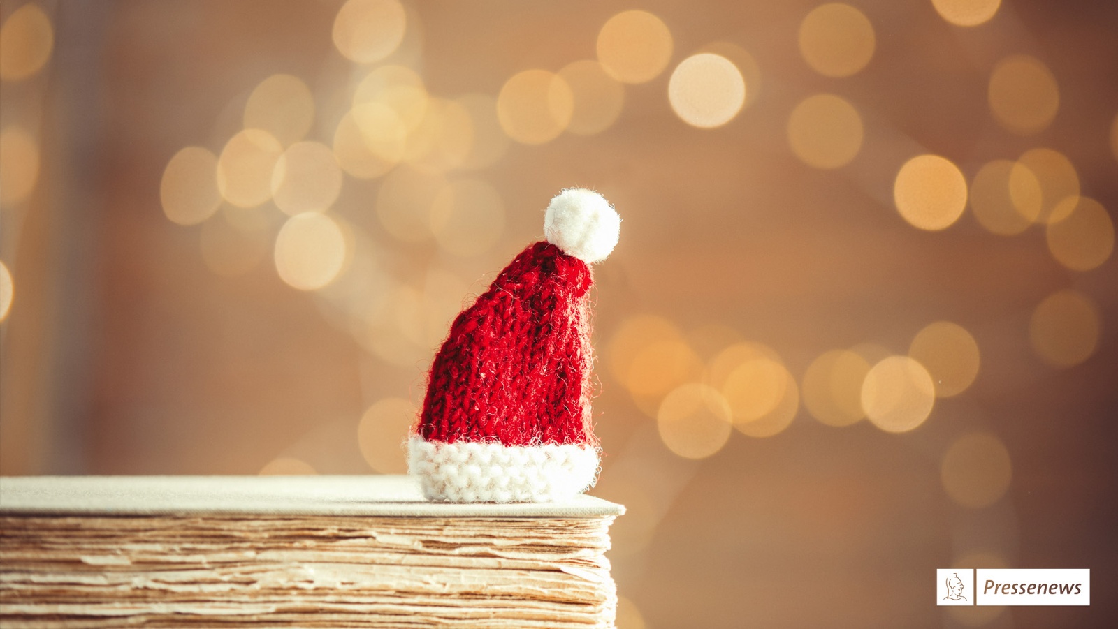 Weihnachtsstudie 2021 der Universität der Bundeswehr München Foto zeigt ein Weihnachtsmannmütze auf einem Stapel von Dokumenten