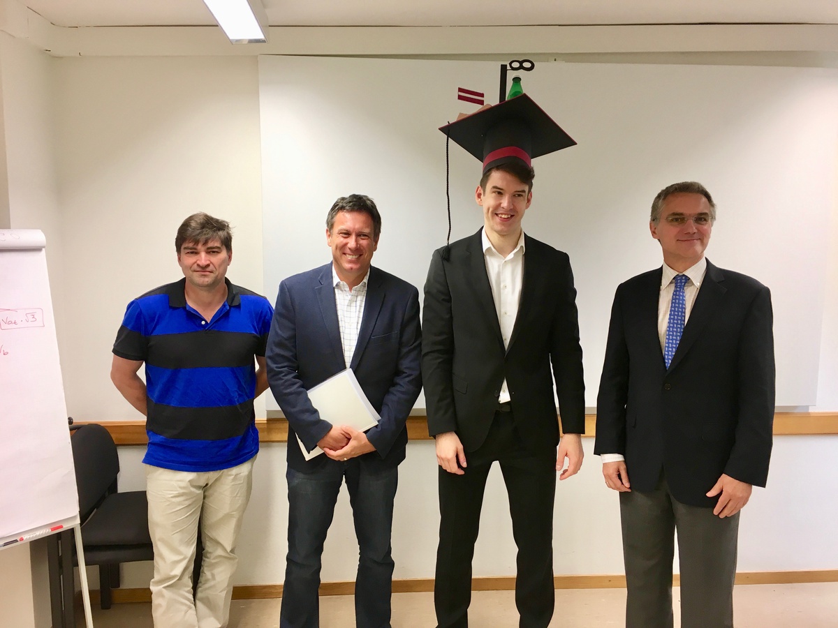Congratulations to Dr. Sergejs Rogovs on passing his doctorate