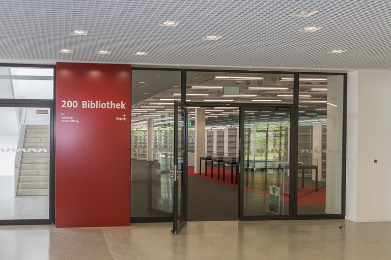 Library entrance