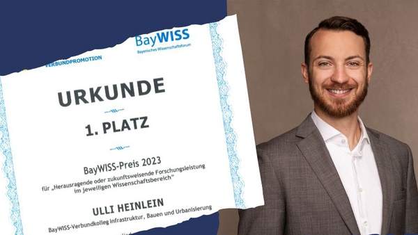 1. Platz BayWISS-Preis an Doktorand Ulli Heinlein