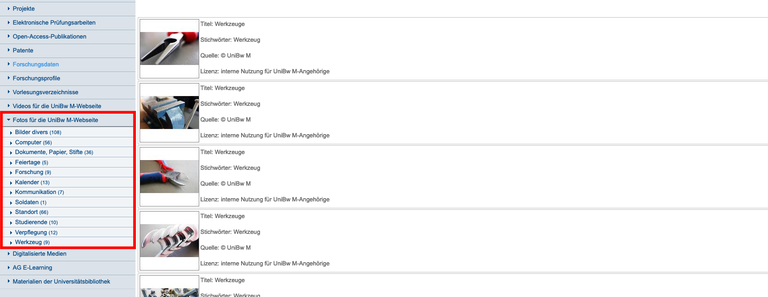 AtheneForschung Kategorien