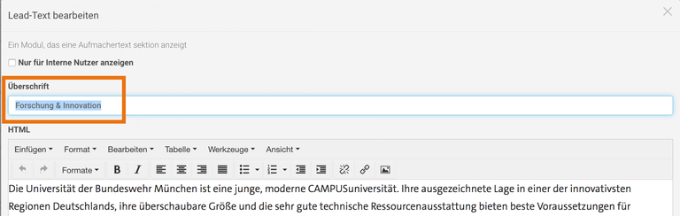 Headline / Überschrift Ihrer Seite