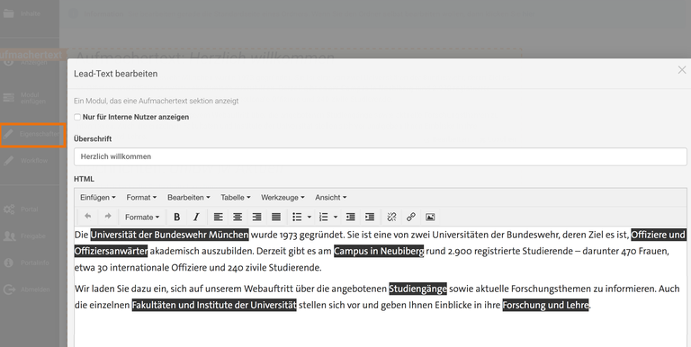 Suchbegriffe im Text