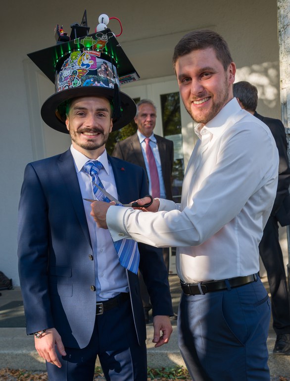 Denis Smirnov verteidigt seine Dissertation