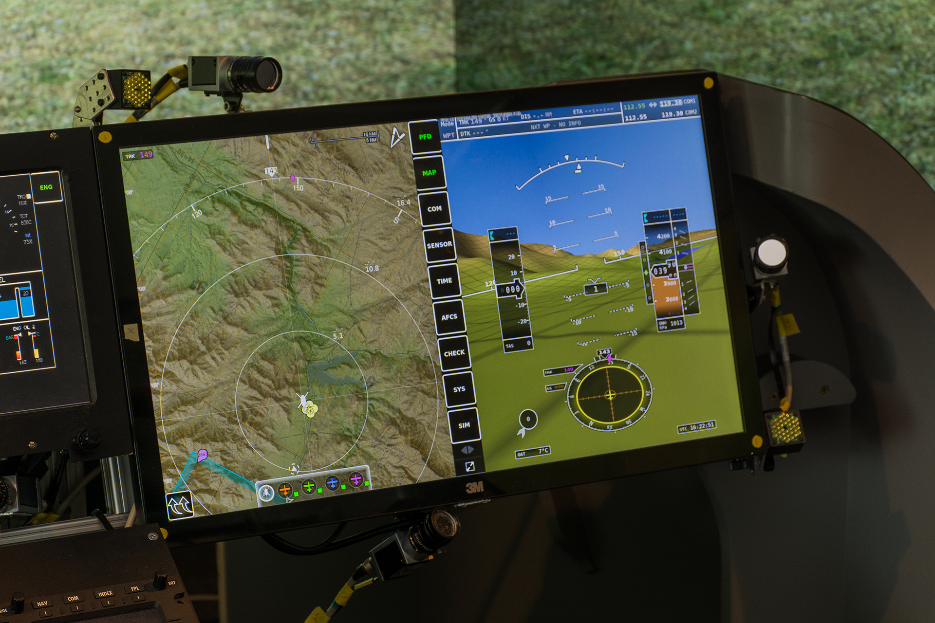 Hubschrauber Simulator Display