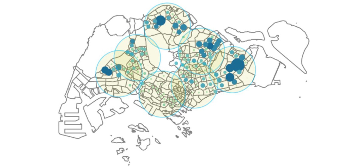 optimized location of vertiports