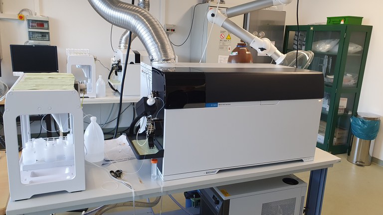 Zweidimensionales Induktiv gekoppeltes Plasma Massenspektrometer (ICP-MS/MS, Fa. Agilent)