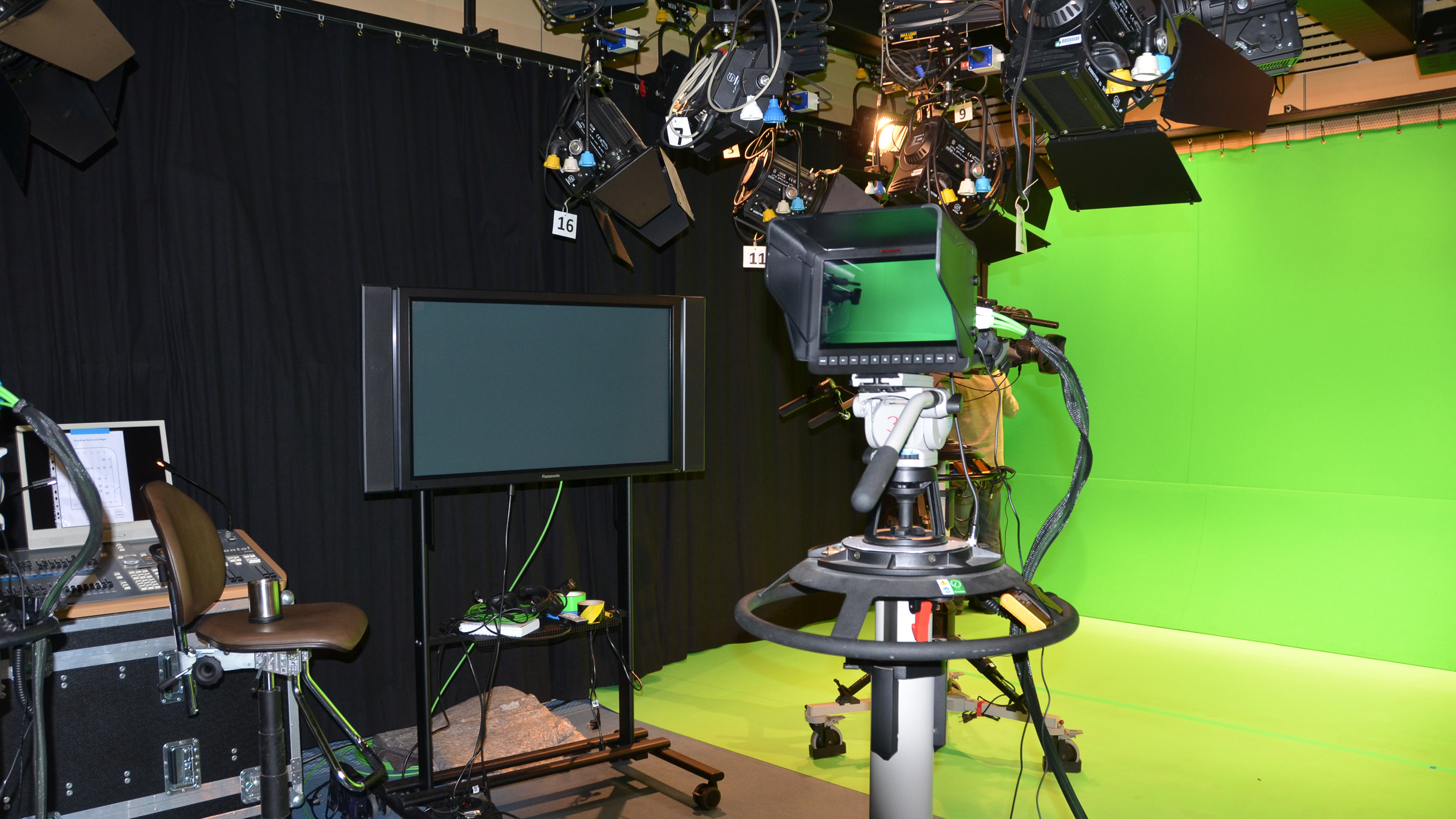 Studio mit Greenscreen
