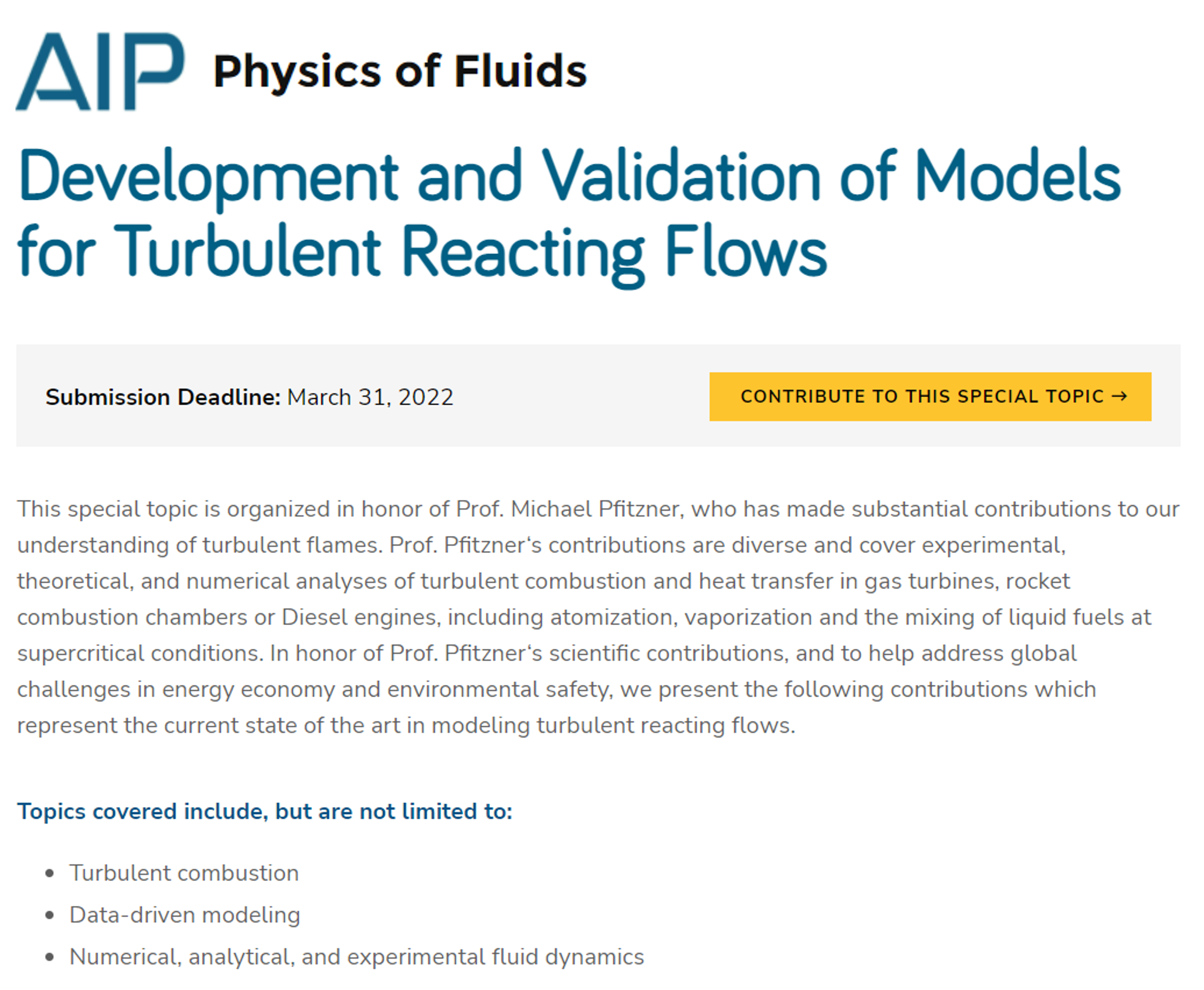 Development and Validation of Models for Turbulent Reacting Flows - AIP Publishing LLC
