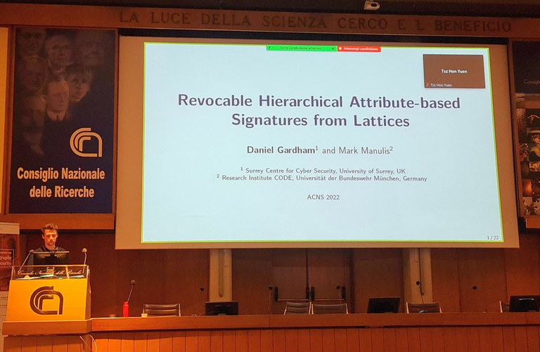 PACY at ACNS 2022 in Rome