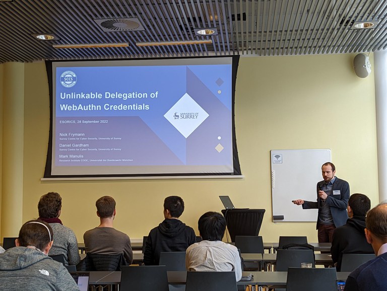 Paper at ESORICS 2022 in Copenhagen