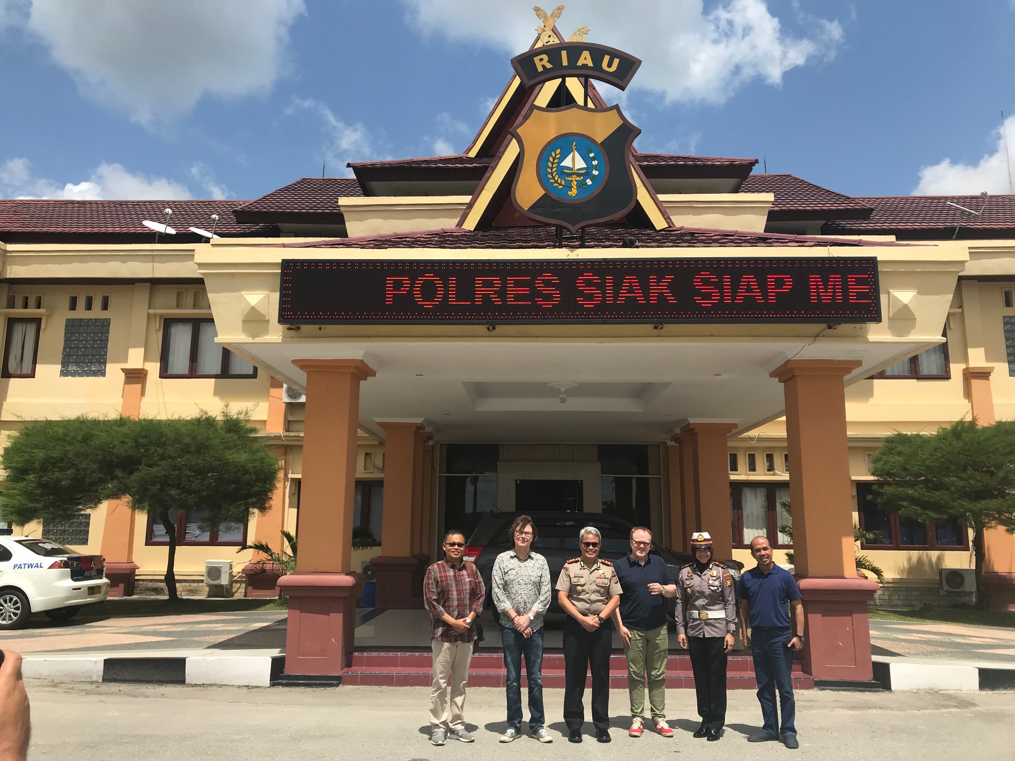 Besuch beim Polizeipräsidenten der Provinz Siak/Sumatra 2018 -