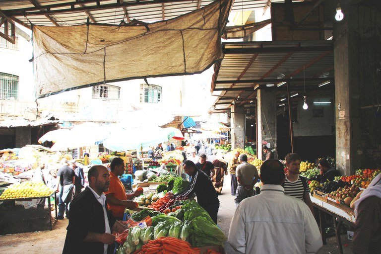 Ramallah fruit and vegetable market