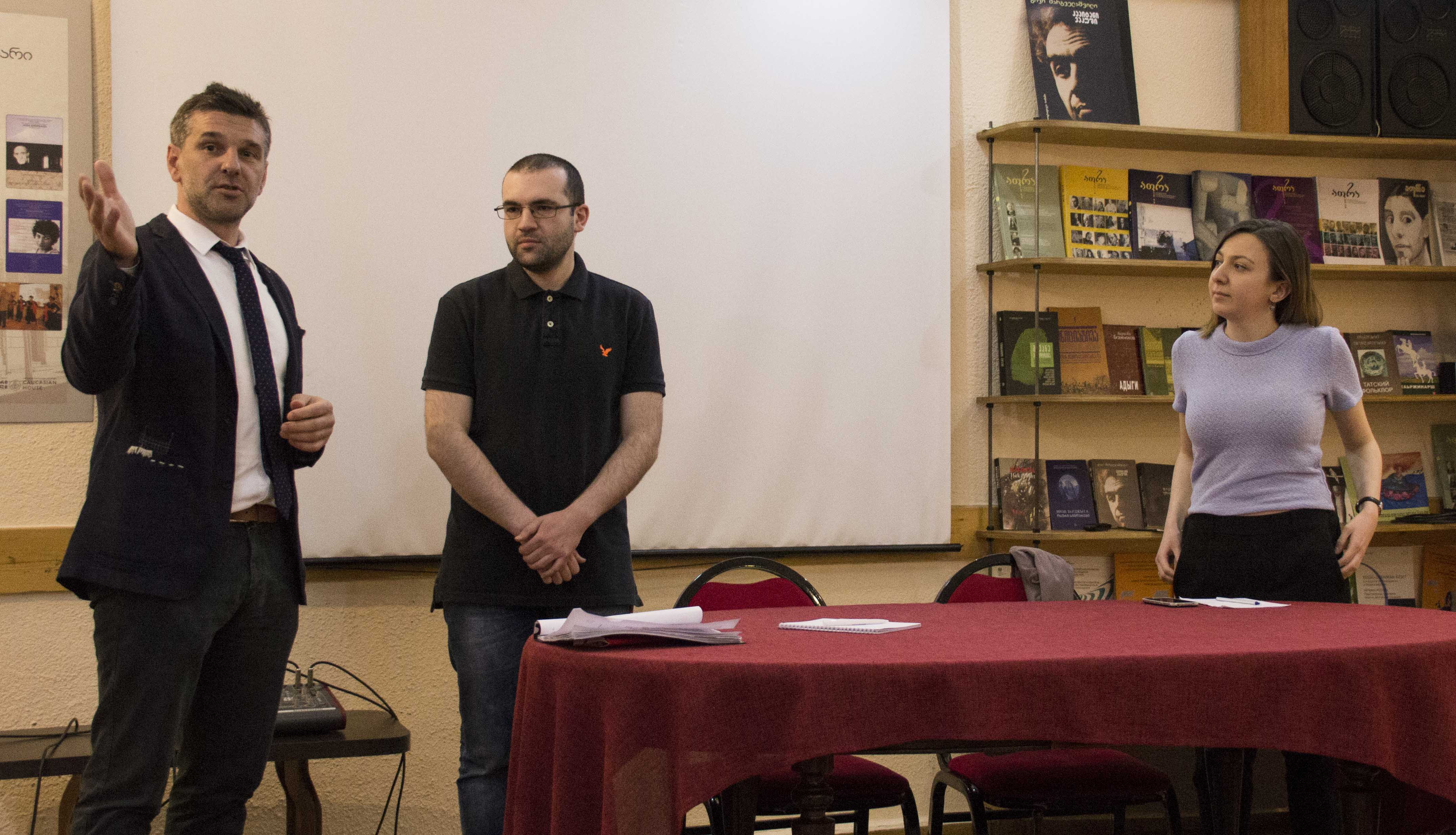 Discussion panel, Caucasian House (NGO)