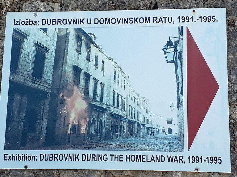 Ausstellung zum Kriegsverlauf in Dubrovnik