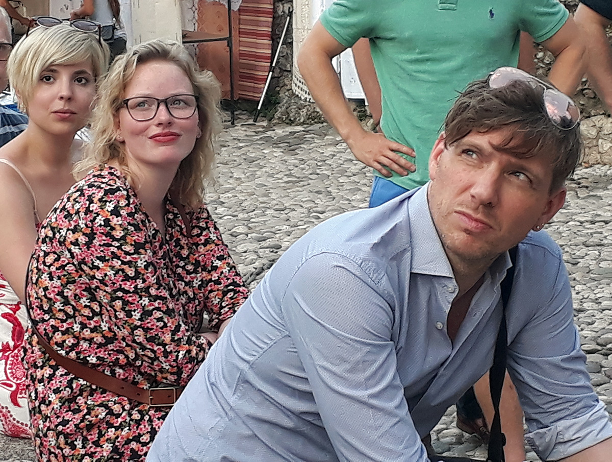 Dozent und Studierende