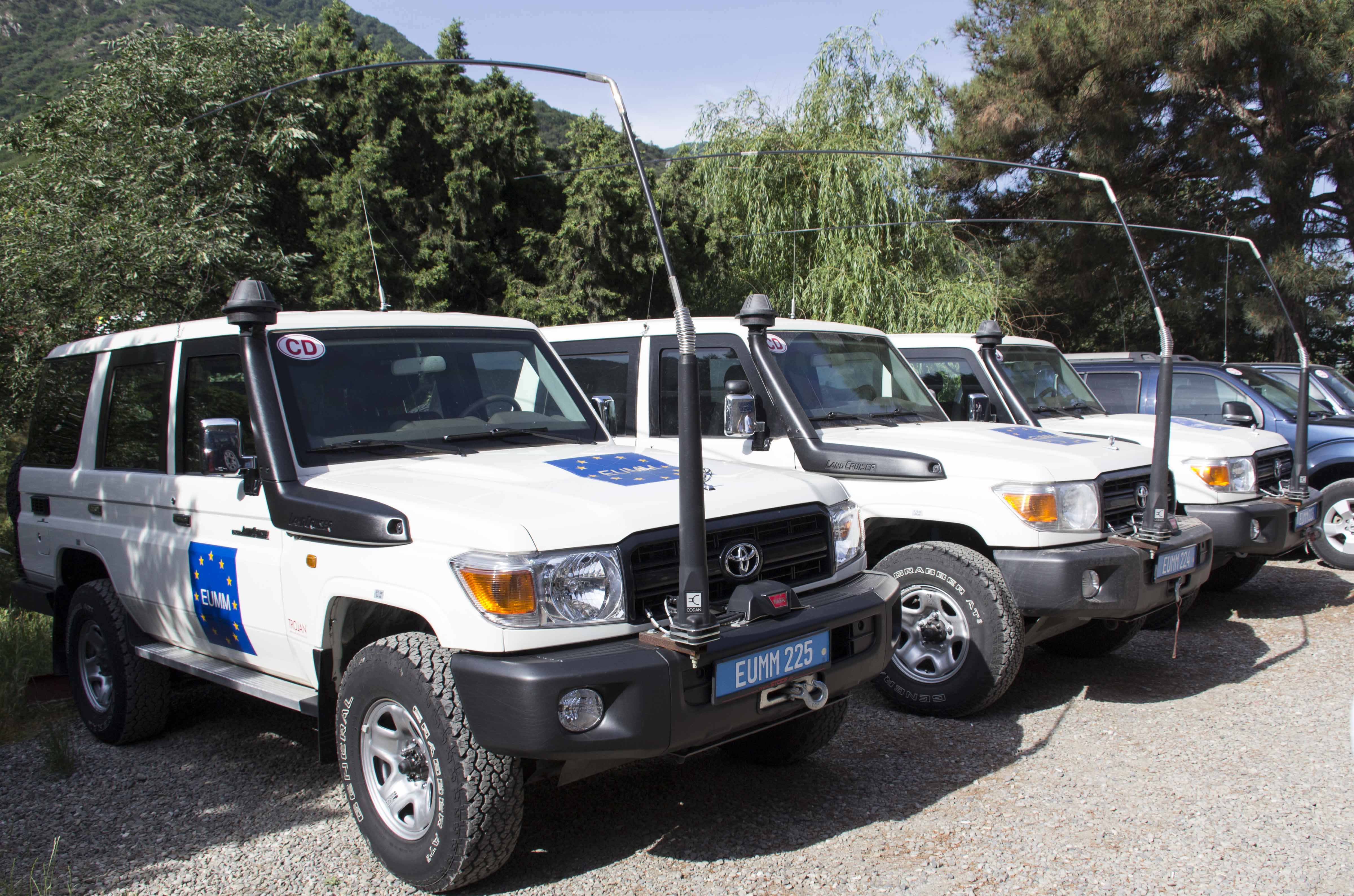 EU Monitoring Mission Fahrzeuge