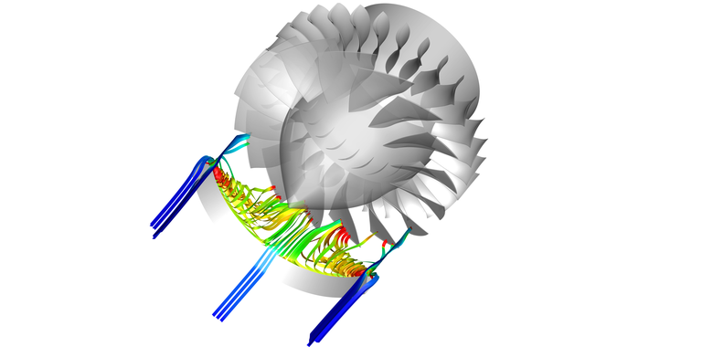 In order to investigate the influence of disturbed inflow on the compressor operating characteristics, numerical investigations are conducted out at the institute. For this purpose, transient full annulus compressor simulations coupled with a generic disturbance body are calculated. Due to the scope of the simulations, high demands are placed on the computational methods and computational clusters used in order to obtain highly resolved results.