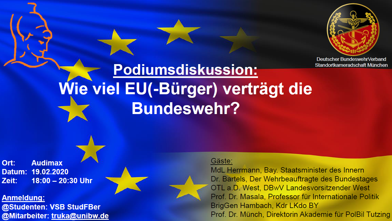 Podiumsdiskussion 19.02.2020 - Meld dich an!