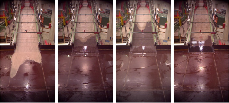 Beispiele der experimentellen Simulation von Hangbewegungen