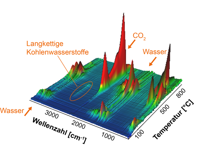 Thermal analysis coupled with infrared spektroskopie